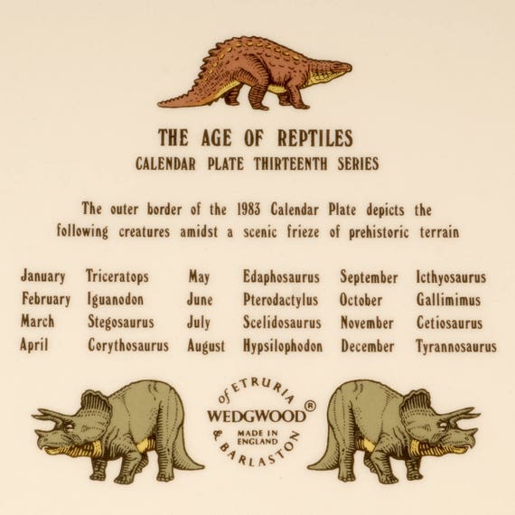 1983 Calendar Porcelain Decorative Plate Wedgwood England - Etsy Israel