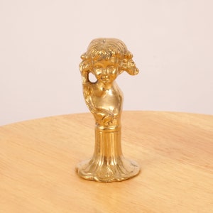 Portrait of a young girl Sculpture / figurine / statue || Vintage solid brass || woman || Art
