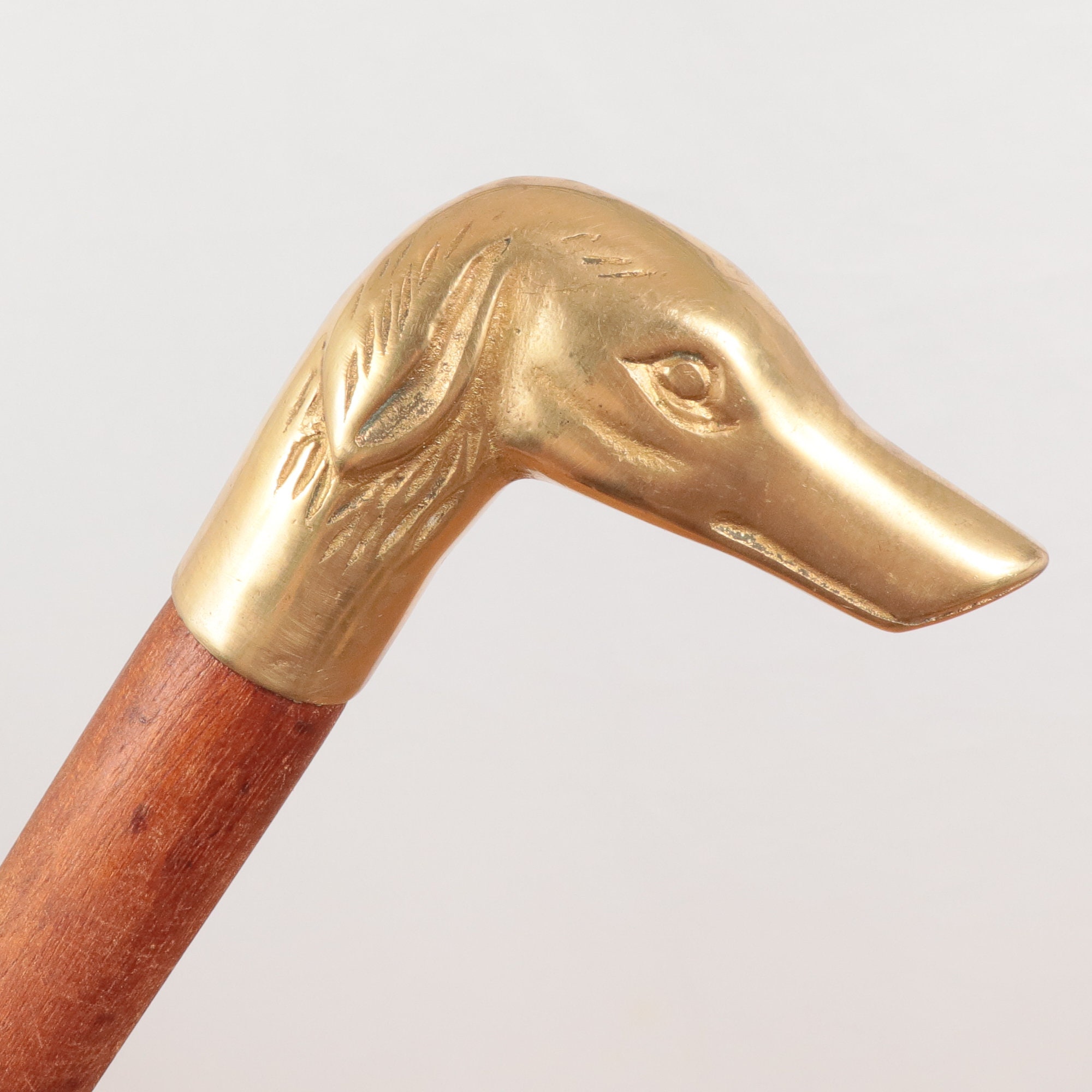 Walking Stick Dog Head Design / Shape Vintage Solid Etsy UK