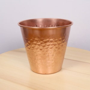 Vintage style copper flower pot / container / pail