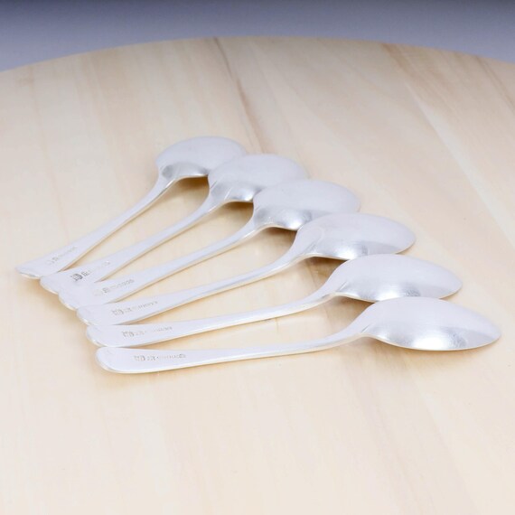 Vintage Silver-plated Table Spoon Set – 6 Pieces, EPNS With