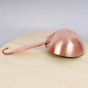 Antique Handmade Copper Ladle with Brass Handle – Hammered Design