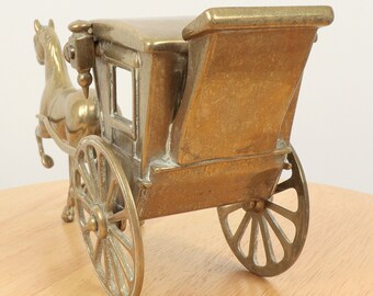 馬車を引く馬 || 彫刻 / 置物 / 彫像 || ヴィンテージの真鍮 - Etsy 日本