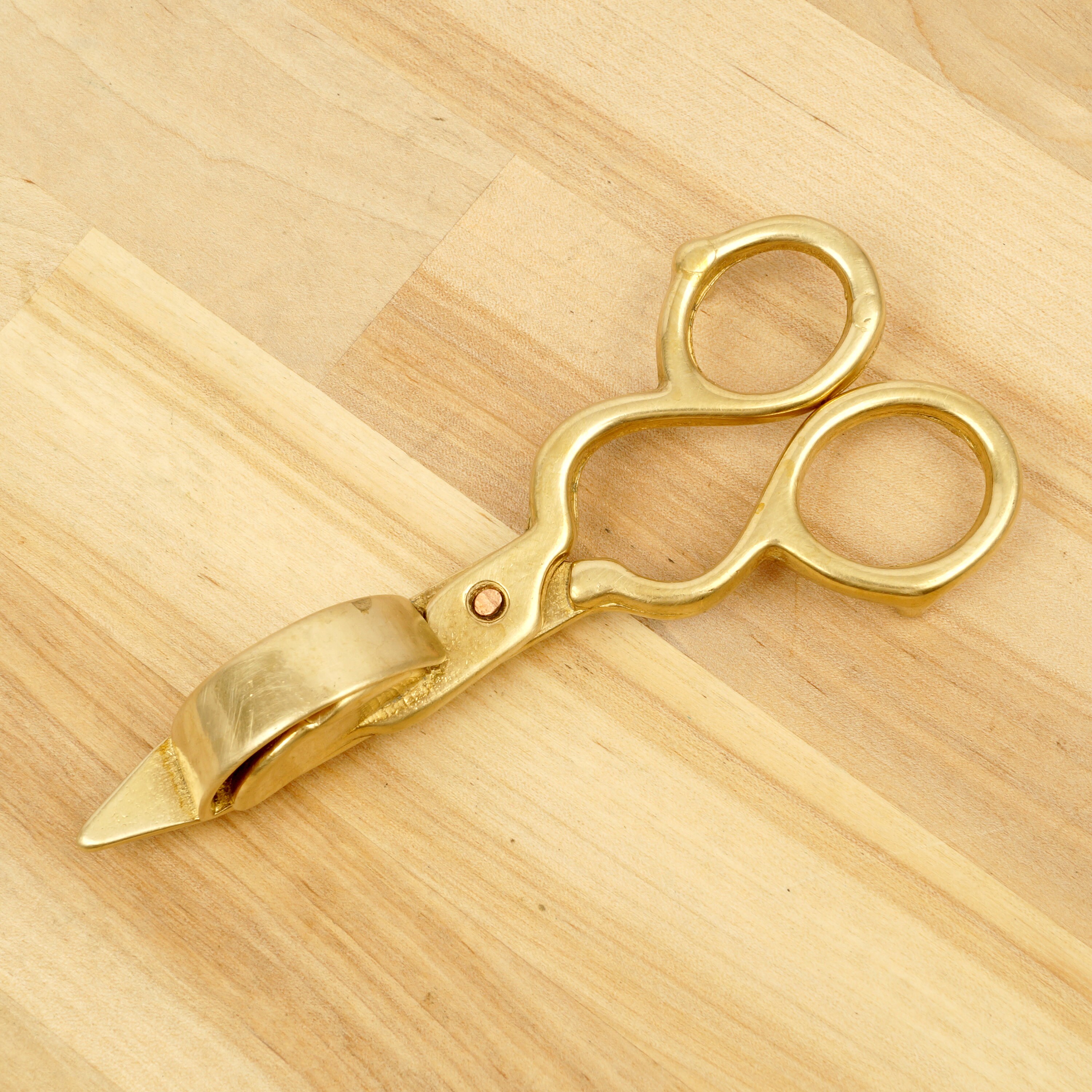 Candle Snuffer / Scissors snuffer Vintage solid brass Etsy