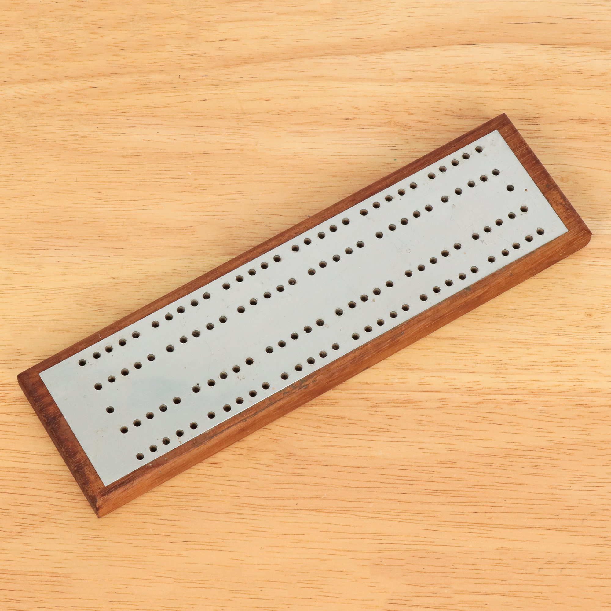 Game Point Counter Vintage solid Stainless steel and wood Etsy