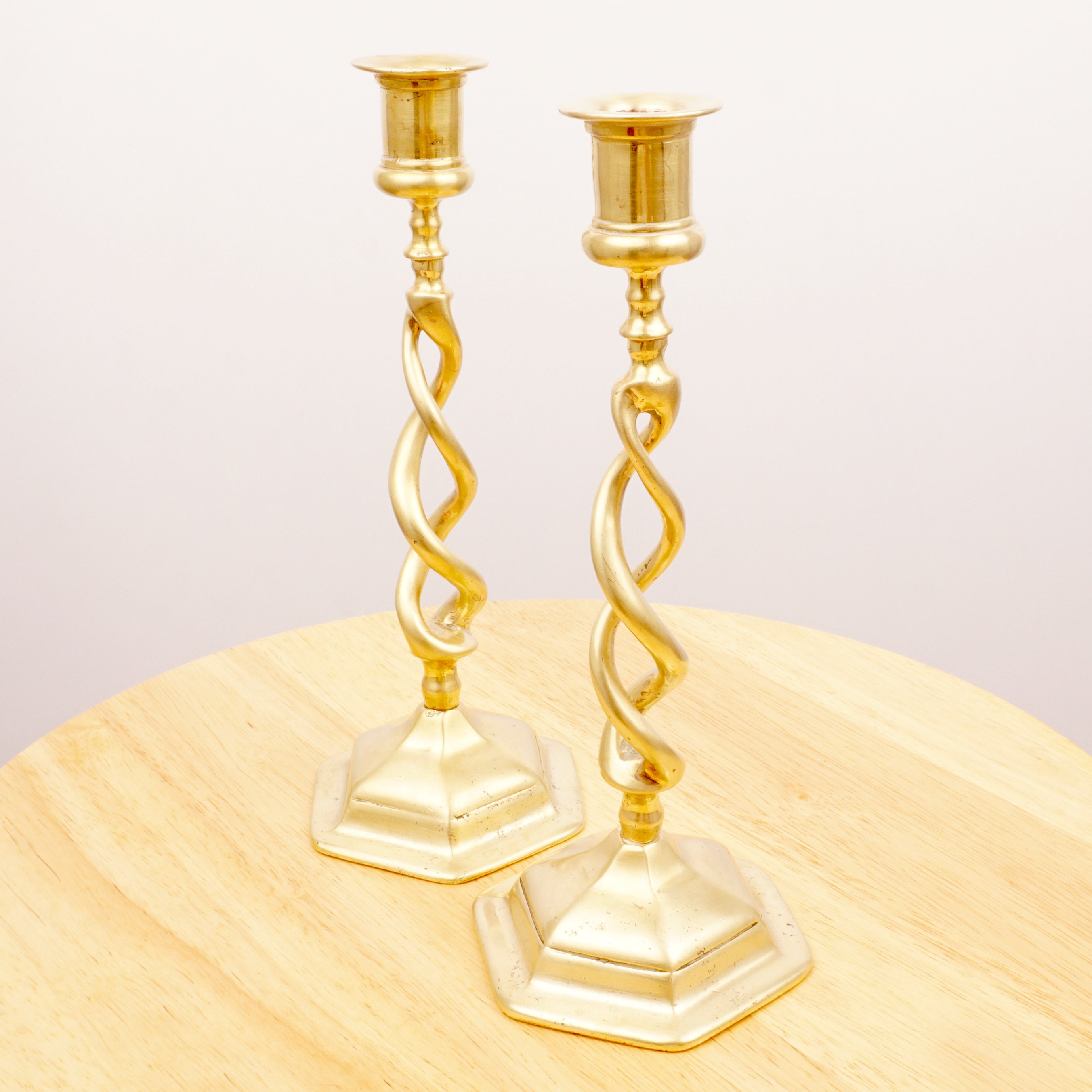 Antique Spiral Design Candle Holders / Candle Sticks set of Etsy