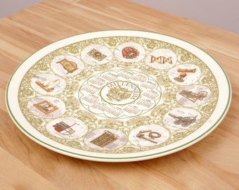 2001 Calendar Porcelain Plate by Wedgwood || Millennium 2000