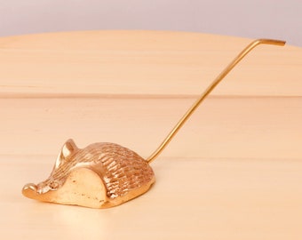 Ring holder / Mouse figurine || Mouse design ring holder || Vintage Solid Brass mouse