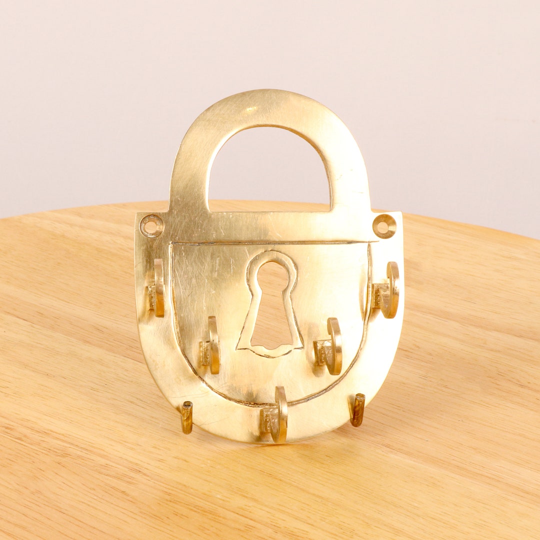 Gold PADLOCK KEY HANGER / GOLD vaultroom Key Hooks - Etsy Australia