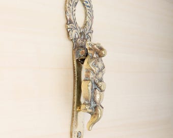 Door Knocker || Vintage Solid Brass || Kangaroo With Baby - Etsy
