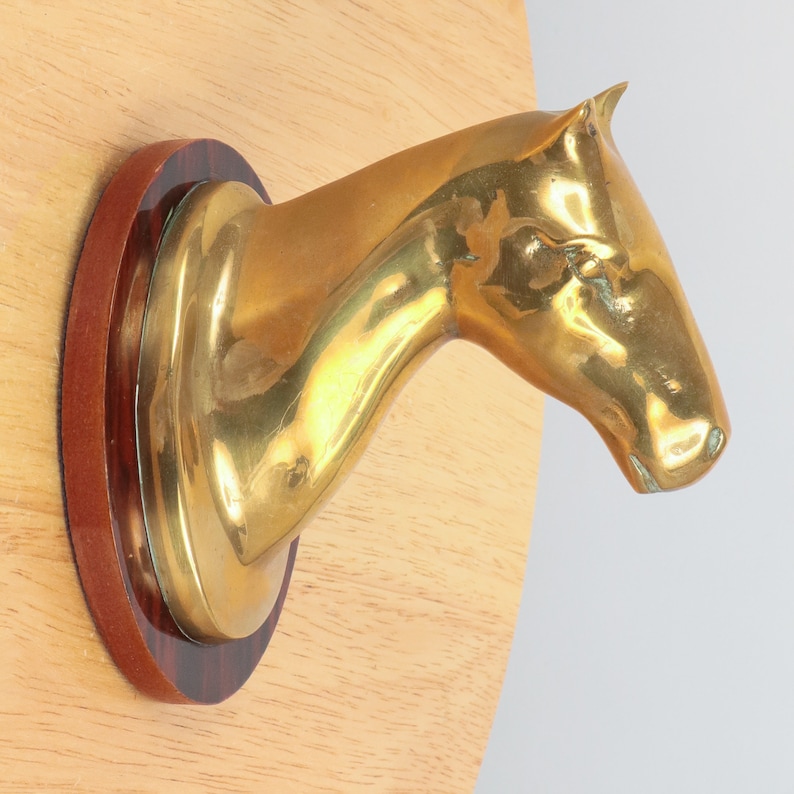 Horse Head Wall Hanging / Decor Vintage Solid Brass Etsy