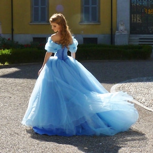 Cinderella Blue Ball Gown - Halloween Costume - Cosplay Princess Dress