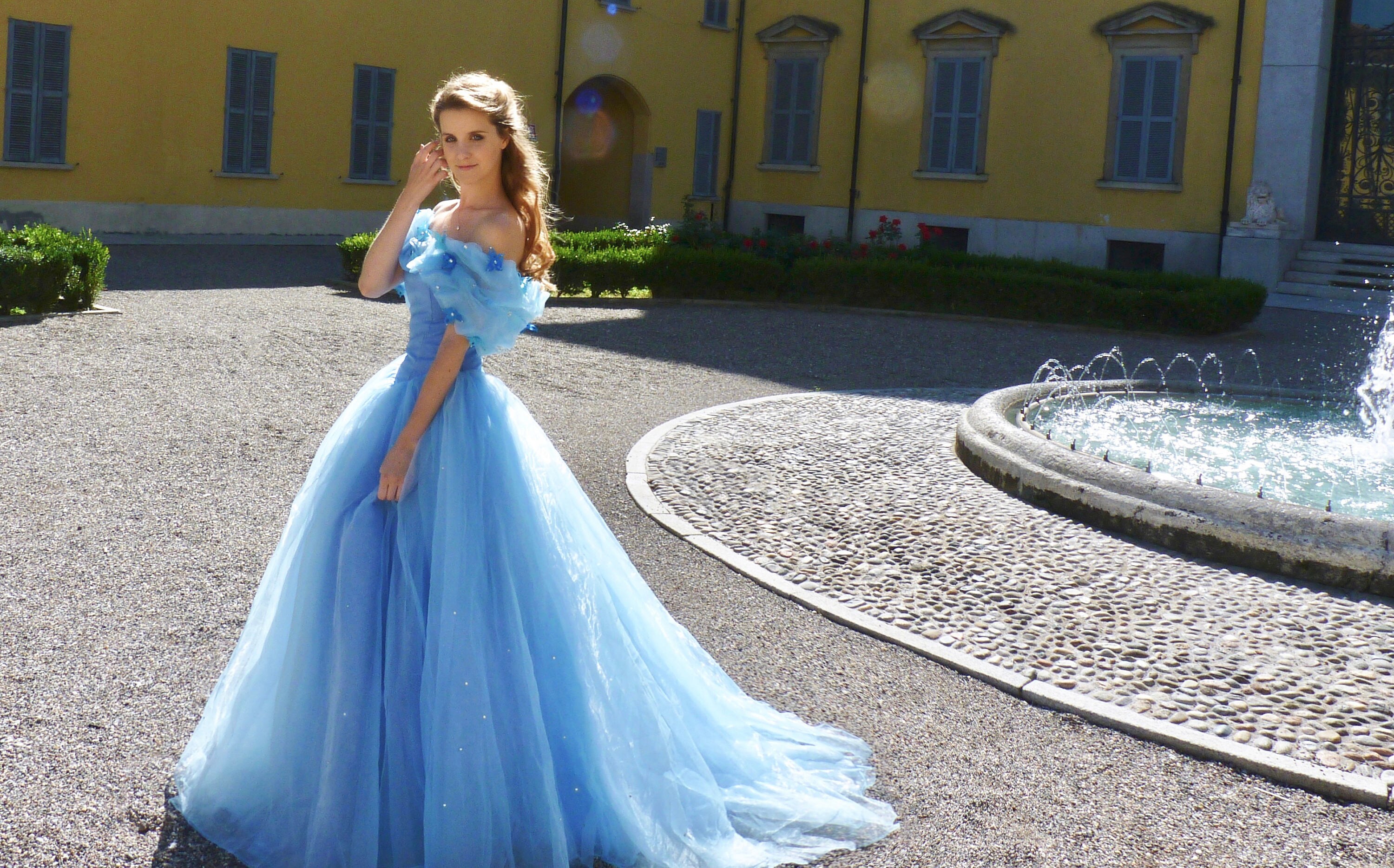 Cinderella Blue Ball Gown Halloween Costume Cosplay Etsy UK
