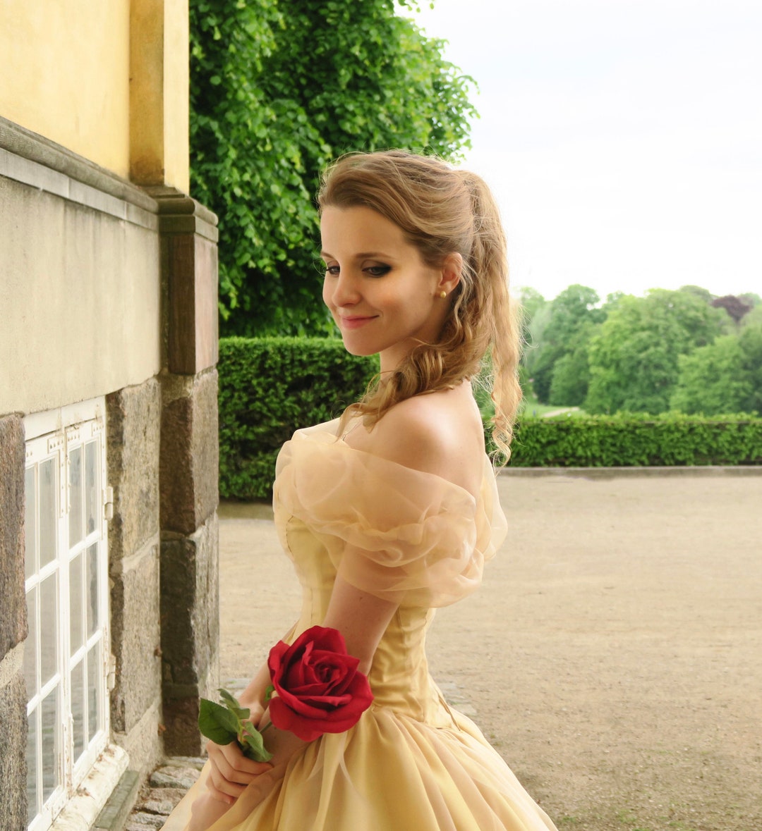 Princess Belle Gown Beauty and the Beast Costume Ball Dress Etsy