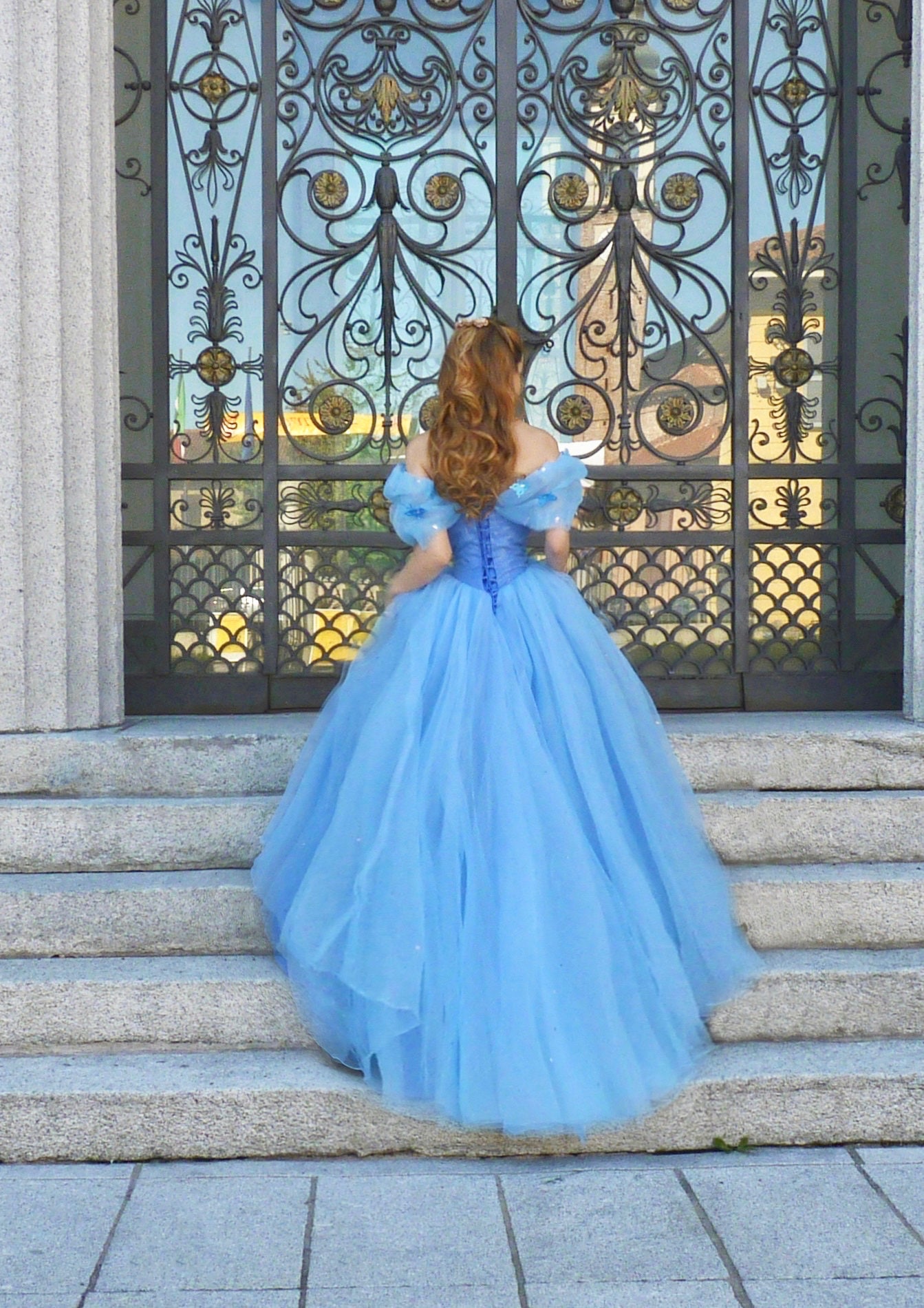 Cinderella Blue Ball Gown Halloween Costume Cosplay Etsy UK