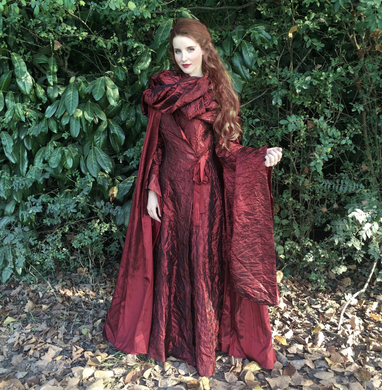 Melisandre Costume Red Cloak Cosplay Sorceress Medieval Dress -  Canada