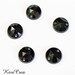 10 x rhinestone sewing round 10mm black model 1