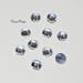 10 x rhinestone sew white Crystal round 10mm model 1