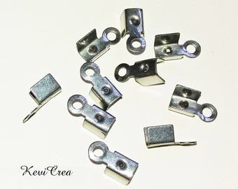 100 x stainless steel end caps