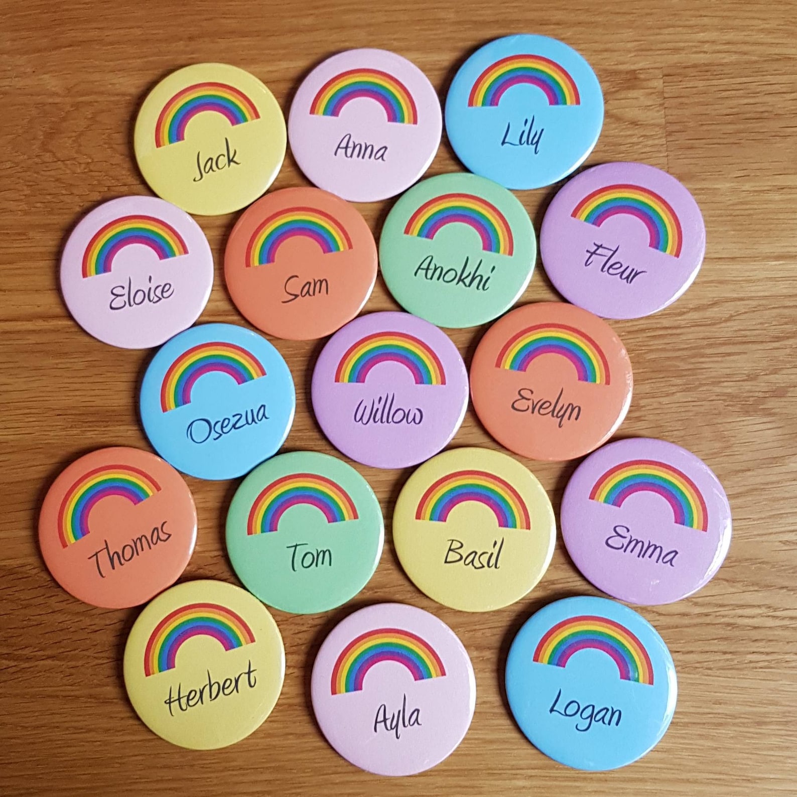 Custom badges Personalised childrens badges kids party Etsy