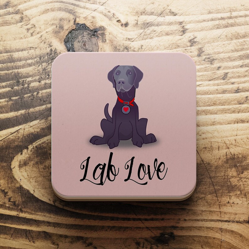 Labrador Dog Coaster Lab Love Coaster Labrador Owner Gift Etsy UK