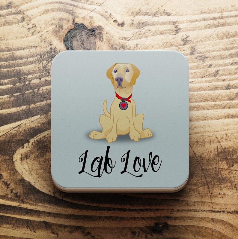 Labrador Dog Coaster Lab Love Coaster Labrador Owner Gift Etsy UK