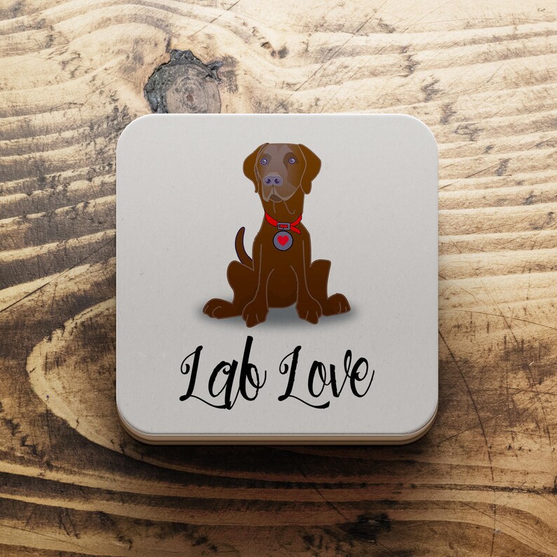 Labrador Dog Coaster Lab Love Coaster Labrador Owner Gift Etsy UK