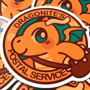 Dragonite Postal service vinyl sticker