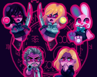 Silent Hill 3 acrylic charms