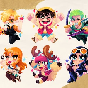 One Piece acrylic charms image 1