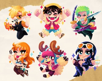 One Piece acrylic charms