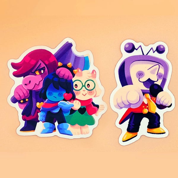 Adesivos de VINIL Deltarune