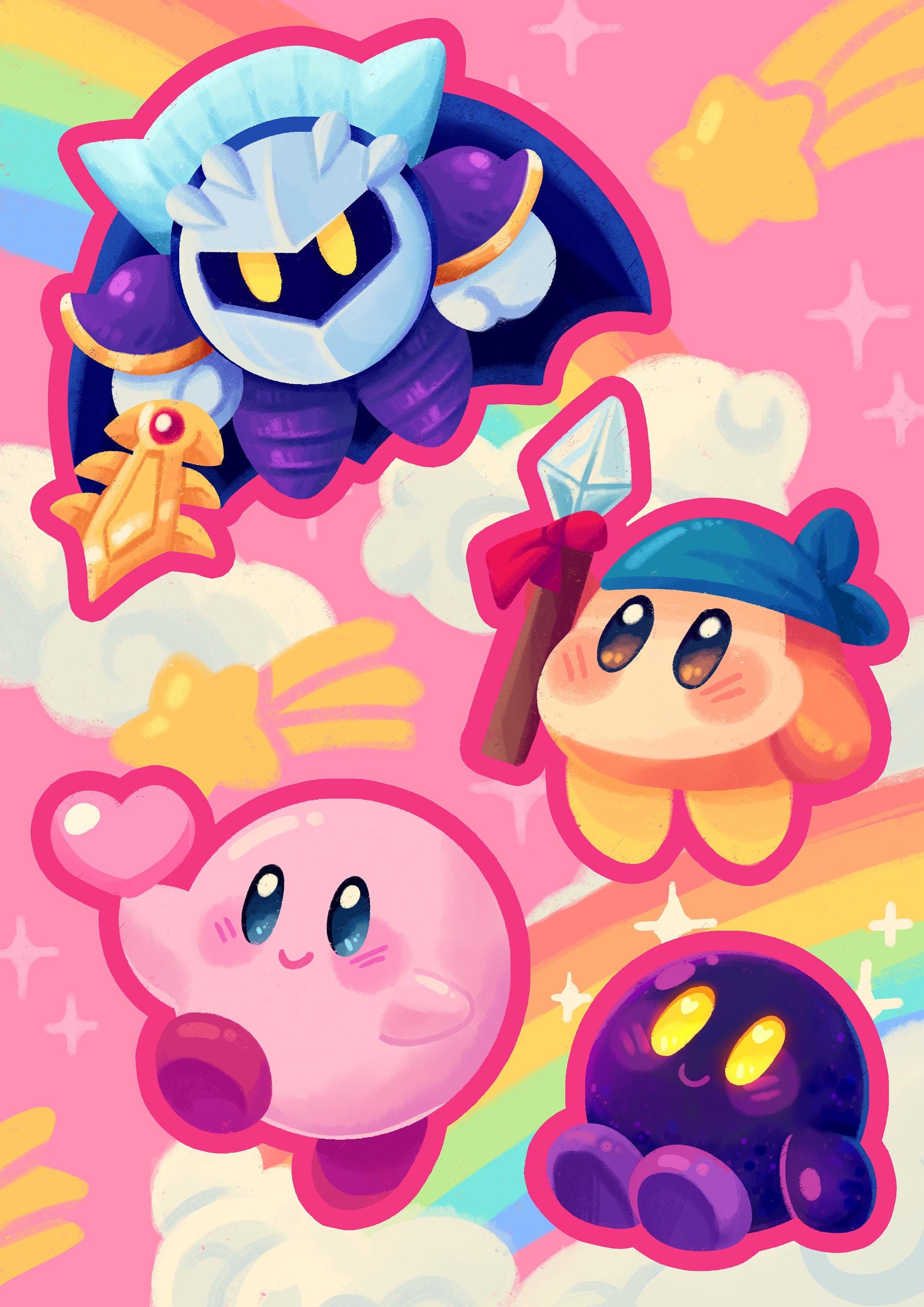 Kirby Vs Meta Knight Wallpaper