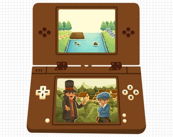 PREORDER: Professor Layton DS acrylic charm