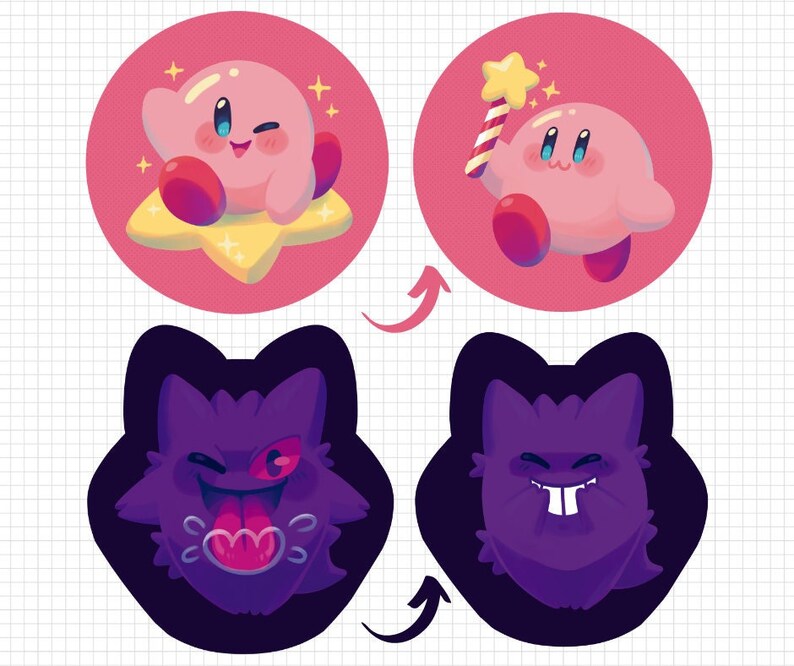 NO STUFFED Kirby & Gengar Pillow Cases Etsy