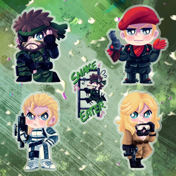 Metal Gear Solid 3 acrylic charms