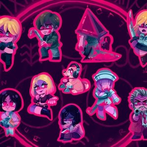 Vinyl Silent Hill sticker sheets