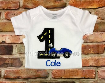 Race Car Birthday Shirt, Race Car First Birthday Shirt, Birthday Shirts for Boys, Boys Birthday Shirt, First Birthday Outfit, Boys Birthday