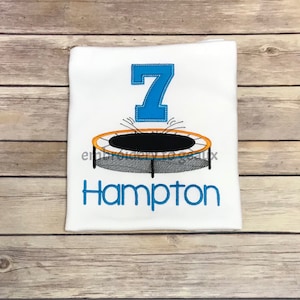 Boys Birthday Shirt, Trampoline Birthday Shirt, Bounce House Birthday Shirt, Personalized Birthday Shirts for Boy, Older Boys Birthday Shirt