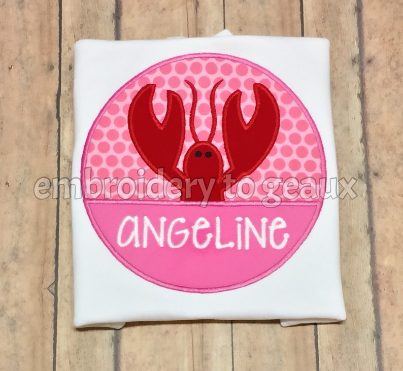 Personalized Girl's Crawfish Child's Tshirt or Baby Etsy