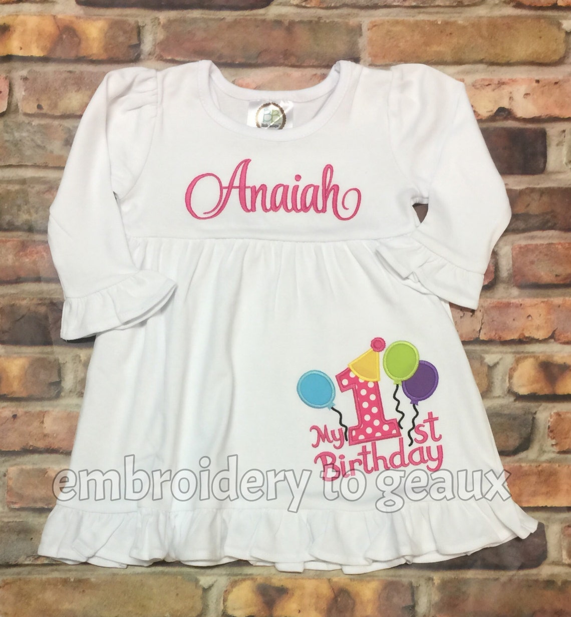First Birthday Dress My First Birthday Dress Girls Birthday Etsy