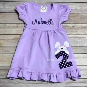Bunny Birthday Dress, Easter Birthday Dress, Girls Bunny Birthday Outfit, Bunny Birthday Outfit, Girls Birthday Dress