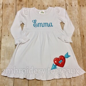Girls Valentine&#39;s Day Dress, Toddler Girls Valentines Day Outfit, Girls Valentine&#39;s Day Dress, Girls Valentines Day Shirts