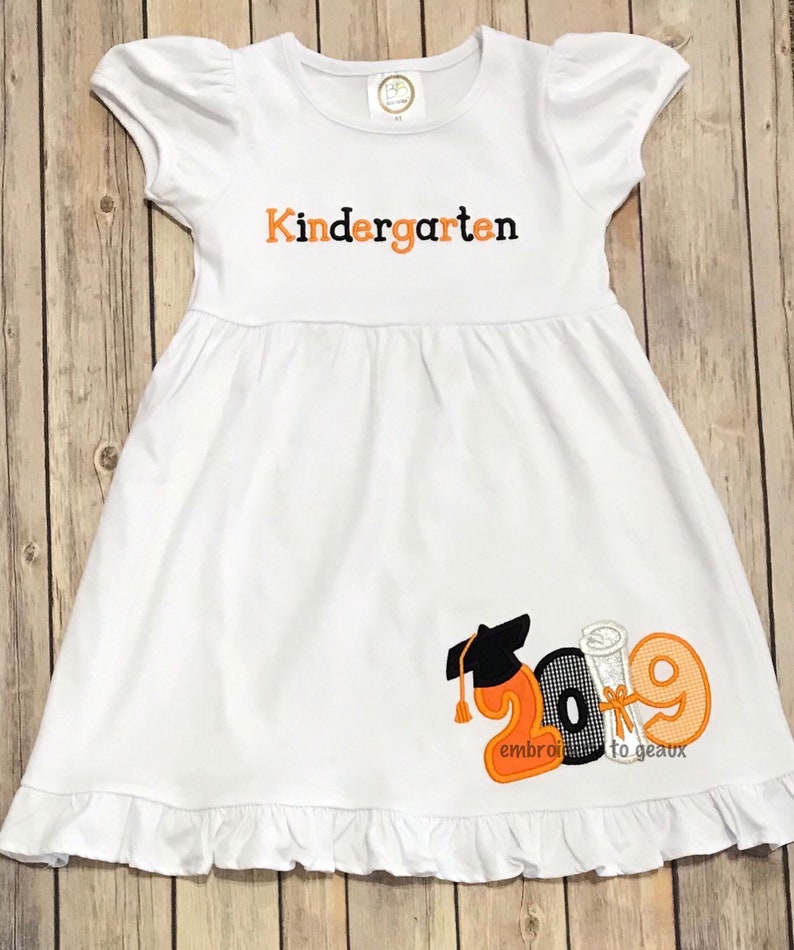 Kindergarten Graduation Dress Girls Graduation Dress Toddler Etsy