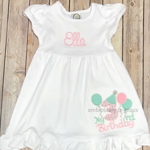 Girls Birthday Dress, Girls Birthday Outfit, Third Birthday Dress, Third Birthday Outfit, Toddler Girls Birthday, Clothing