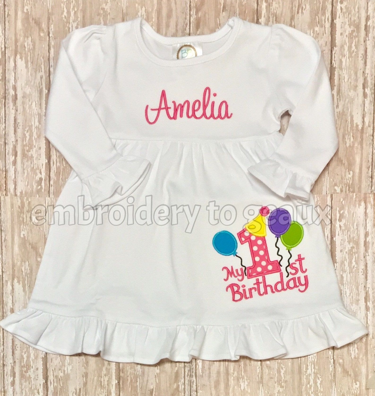 First Birthday Dress My First Birthday Dress Girls Birthday Etsy