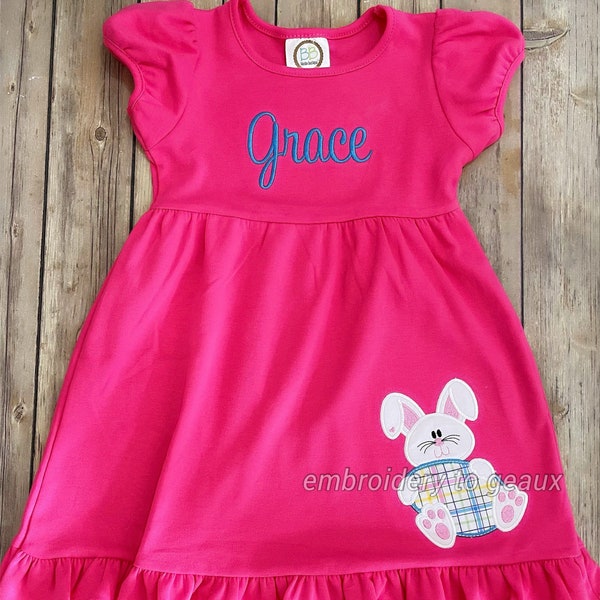 Easter Dress, Girls Easter Outfit, Easter Bunny Dress, Easter Bunny Outfit, Toddler Easter Dress, First Easter Dress, Bunny Dress
