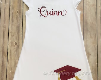 Robe de graduation des filles, robe de graduation de la maternelle, robe de graduation pré-K, tenue de graduation des filles en bas âge, robe de graduation préscolaire