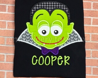 Personalized Vampire Halloween T-Shirt or Infant Bodysuit-Boys Halloween Shirt-Halloween Shirt for Boys-Halloween Shirt
