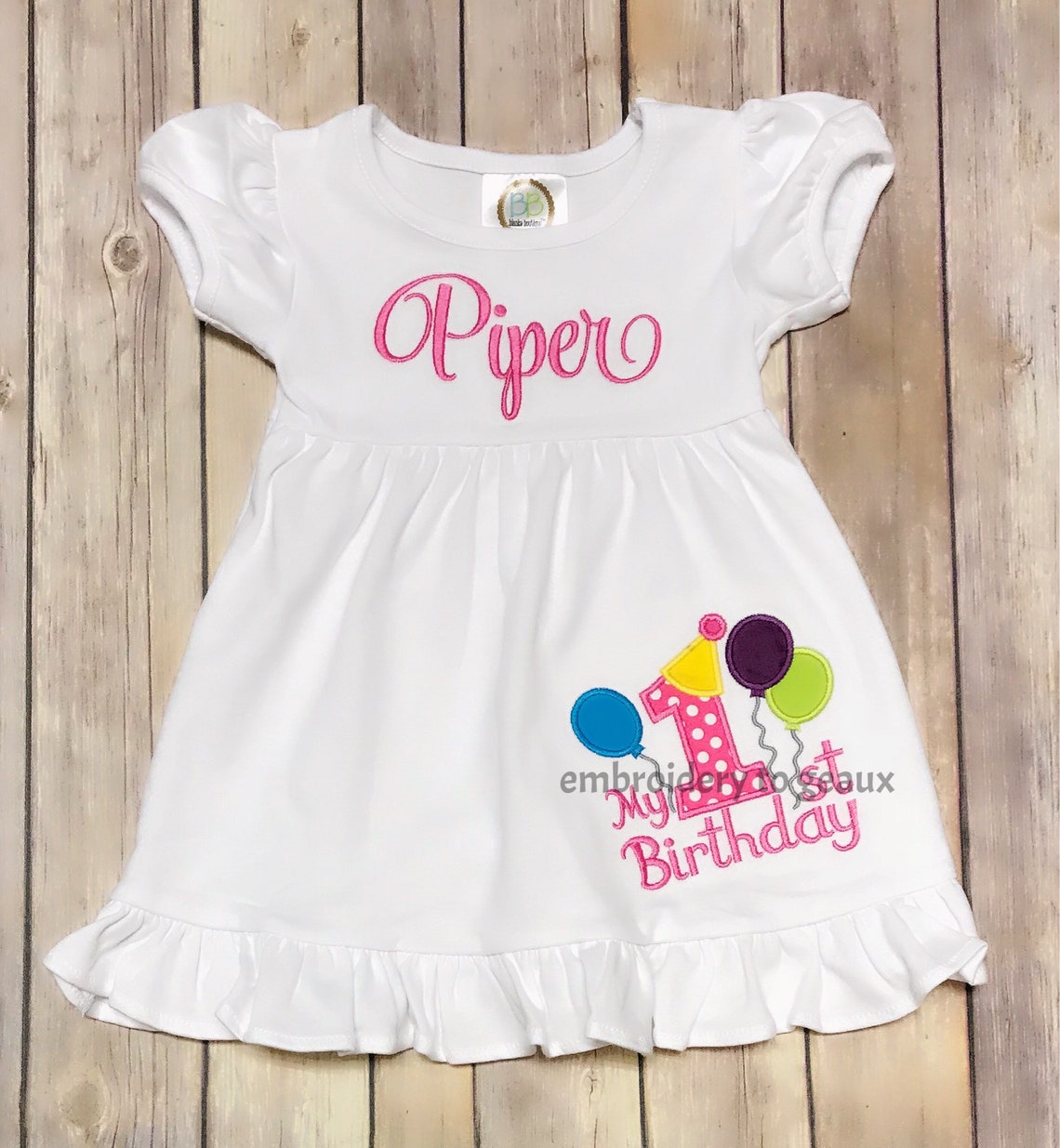 First Birthday Dress My First Birthday Dress Girls Birthday Etsy